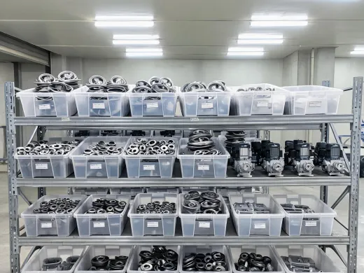 Pump part inventory rack